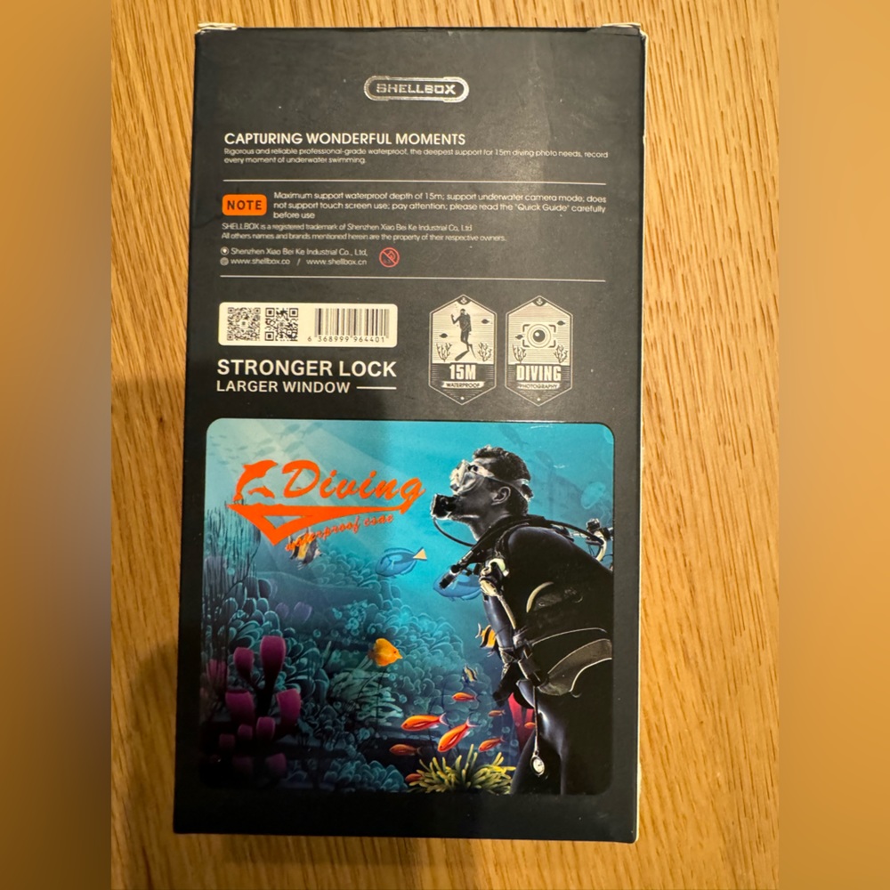 Shell box Underwater Diving Waterproof Case - Picture 2 of 8